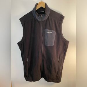 Marmot‎ Polartech Black Microfiber Outdoors Vest Mens XXL